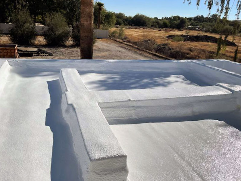 Foam Roof Replacement in Phoenix AZ for a Residential Home