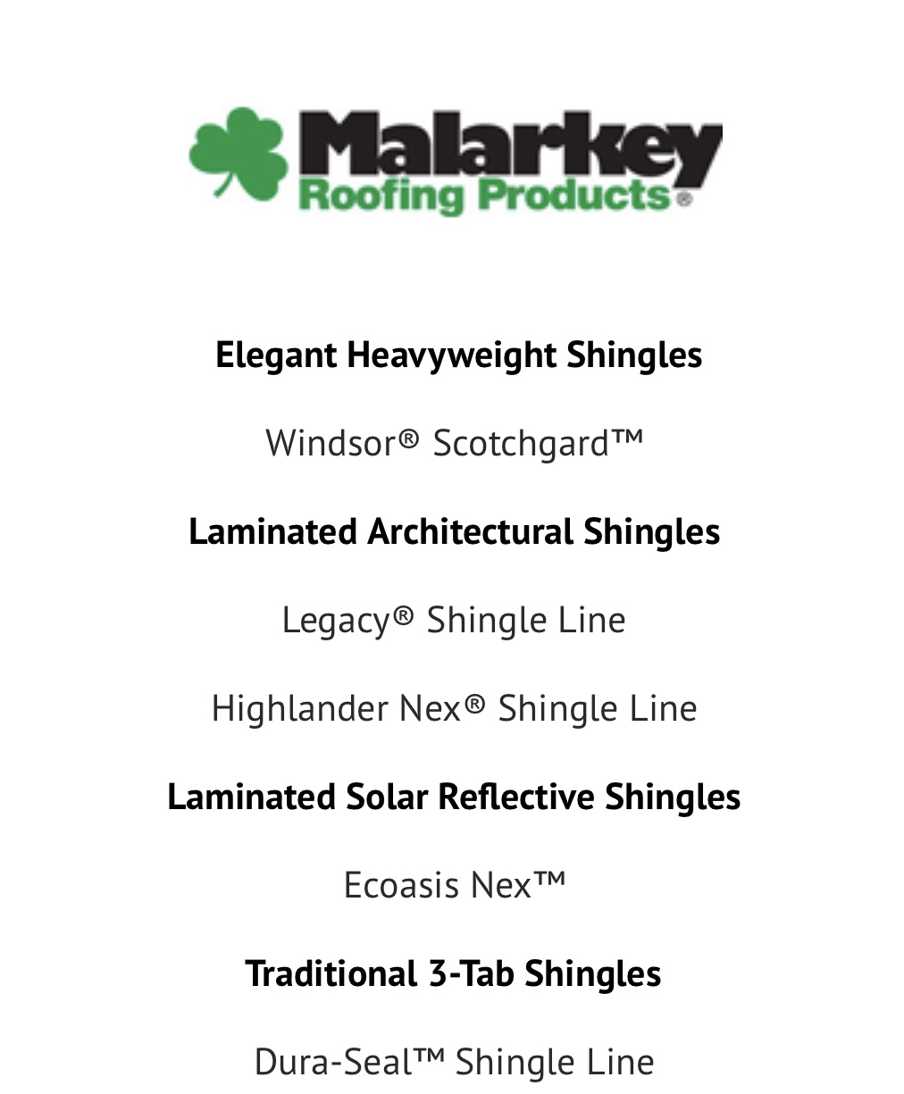 Malarkey Roofing Products - Shingles