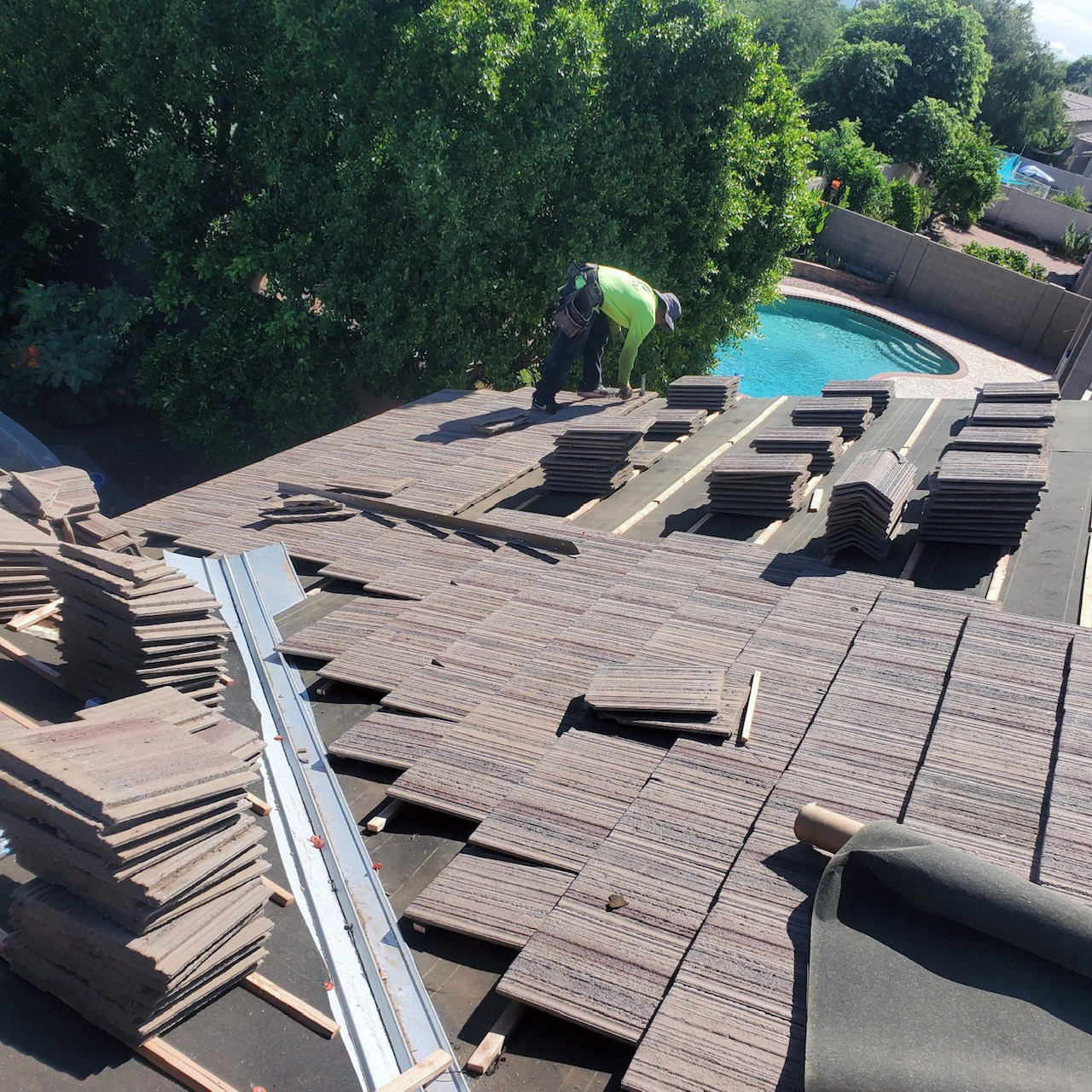 Roof Leak Repair in Chandler Arizona, Tile Roof Underlayment