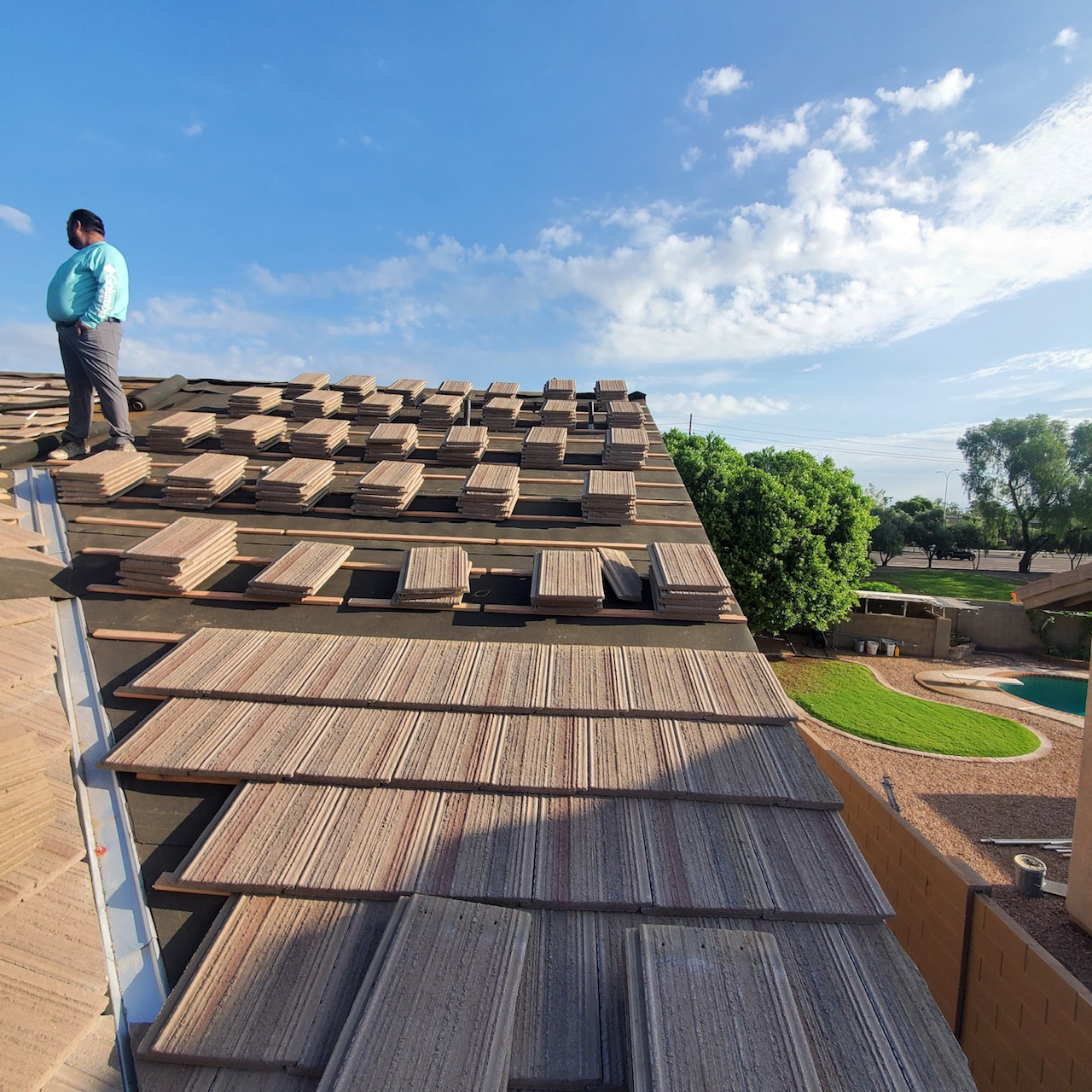 Roof Leak Repair in Chandler Arizona, Tile Roof Underlayment