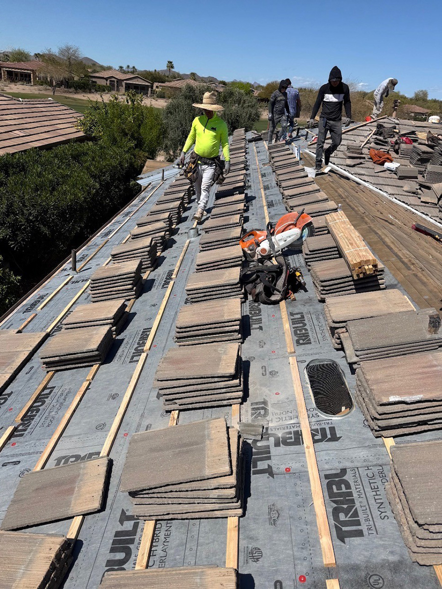 Tile Roof Underlayment Replacement in Scottsdale, Arizona Arizona by MSW Contracting, LLC Tile Roof Underlayment Replacement in Scottsdale, Arizona Arizona by MSW Contracting, LLC